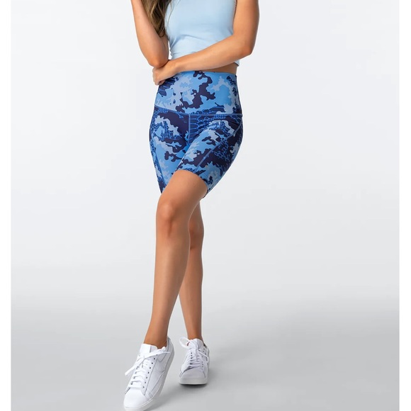Ethika Biker Shorts Croc Camo Size Medium Blue - Picture 2 of 3